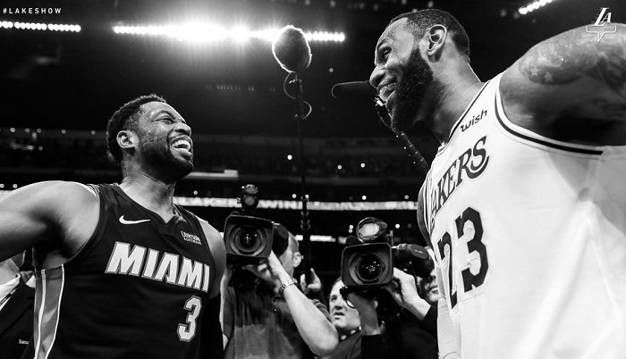 LeBron y Wade tuvieron un emotivo duelo (Lakers)