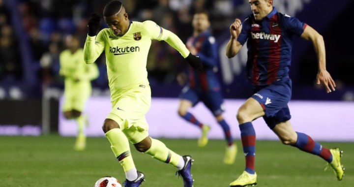 Levante sorprendió al Barcelona en la ida de los octavos de la Copa del Rey
