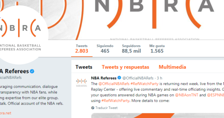 Árbitros en vivo por Twitter, una apuesta que la NBA implementará más seguido