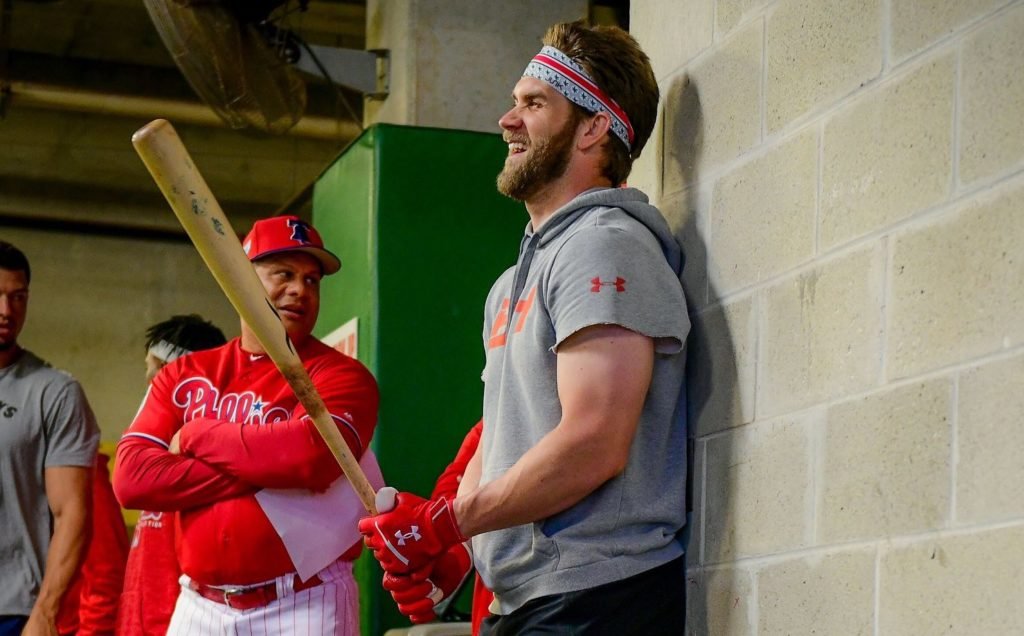 Bryce Harper junto con Bobby Abreu (@BryceHarper)