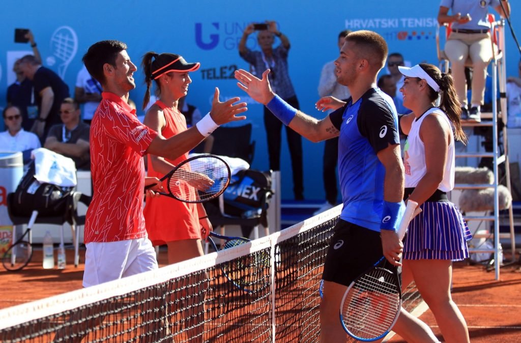 Djokovic durante la segunda parada del Adria Tour (Foto: Adria Tour Facebook)