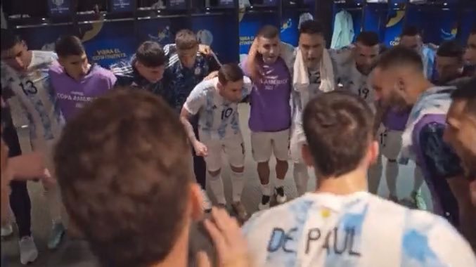 VIDEO: Messi y la emotiva arenga antes de salir campeón de la Copa América