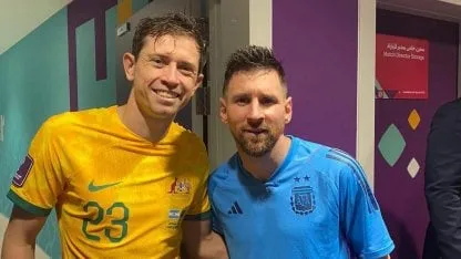 VIDEO: La alegría de los australianos por tomarse una foto con Messi