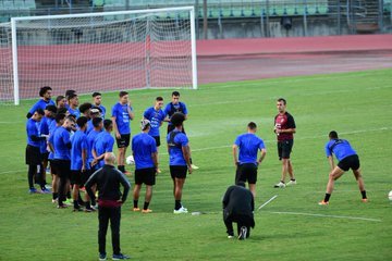 La Vinotinto durante un entrenamiento durante las eliminatorias sudamericanas.