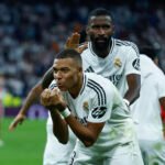 Kylian Mbappé marcó en su estreno con el Real Madrid en Champions